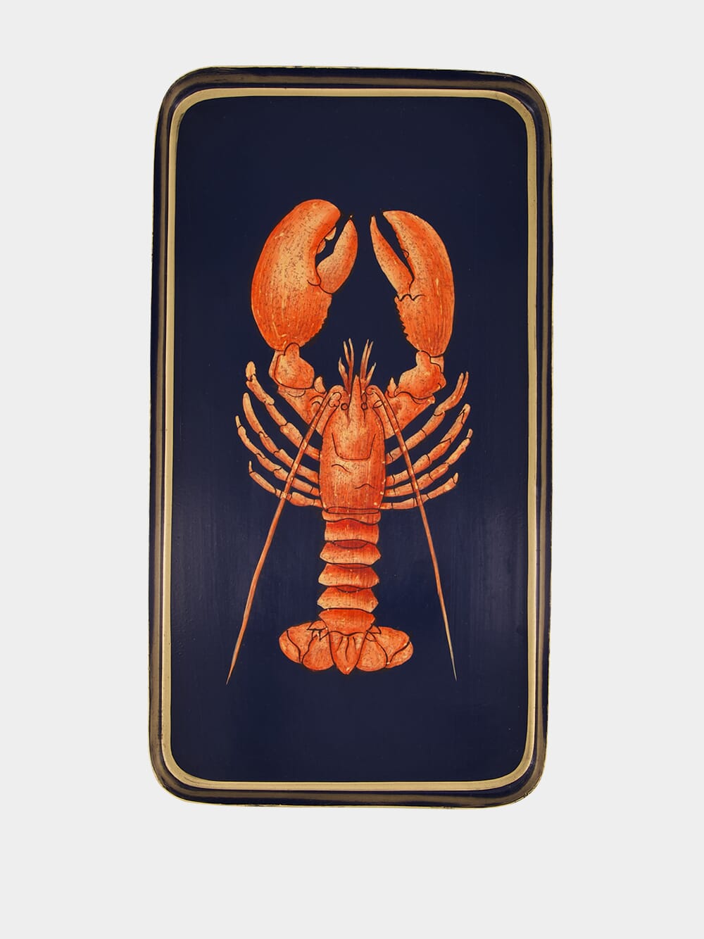 Iron Handpainted Lobster Tray