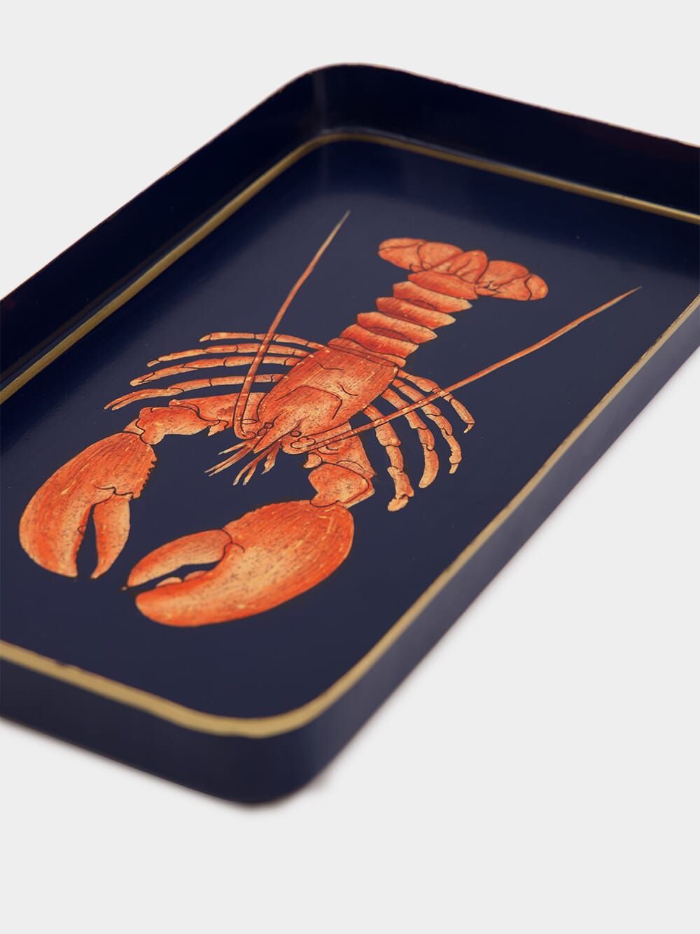 Iron Handpainted Lobster Tray