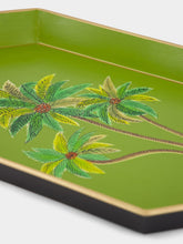 Les Ottomans Handpainted Palm Trees Tray