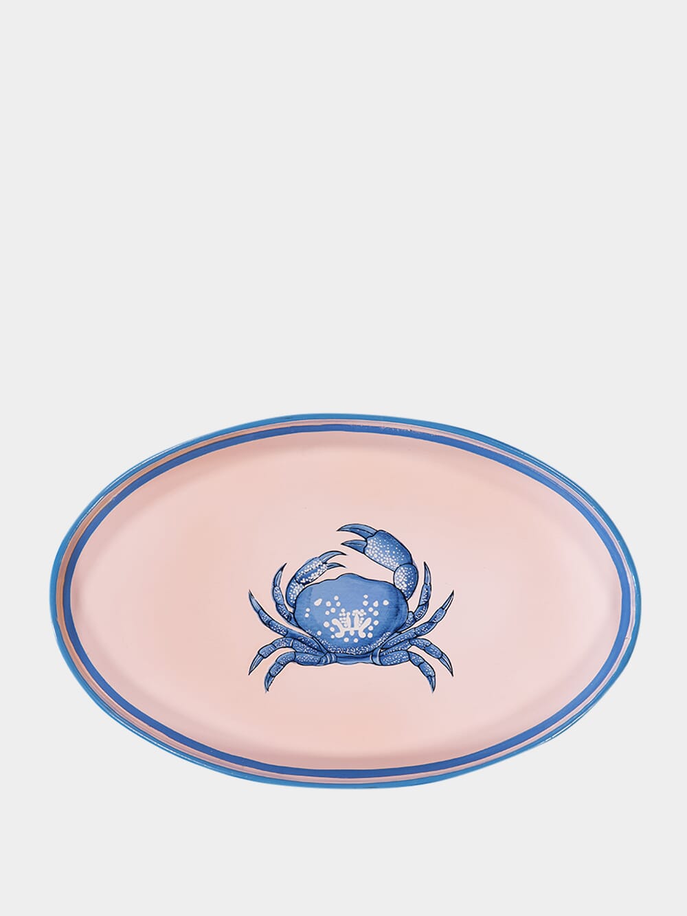 Crab Oval Iron Tray