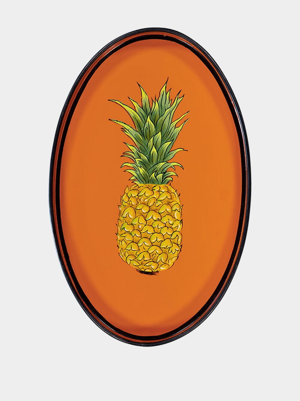 Pineapple Handpainted Iron Tray