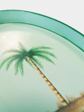 Les Ottomans Fauna iron tray Palm Tree 33cm