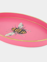 Les Ottomans Bee Handpainted Iron Tray