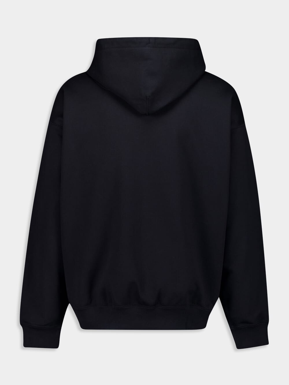 Black Brushed Terry Hoodie