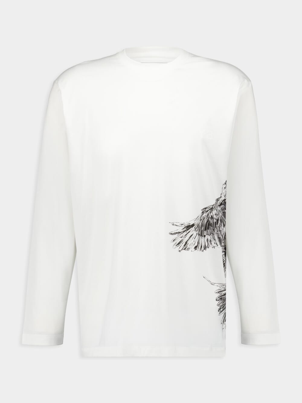 White Graphic Long Sleeve T-Shirt