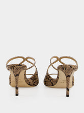 Jimmy Choo Anise 75 Kigali Snake Print Mules