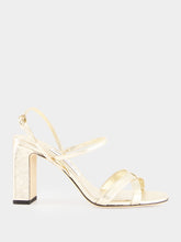 Jimmy Choo Platinum Elsy 85 Metallic Sandals