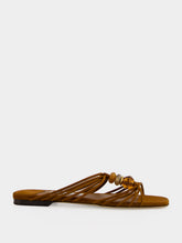 Jimmy Choo Tan Lova Mule Flat Suede Sandals
