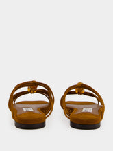 Jimmy Choo Tan Lova Mule Flat Suede Sandals