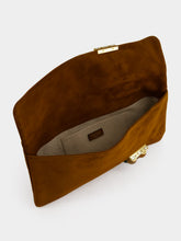 Jimmy Choo Zandra Tan Suede Clutch Bag