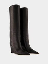 Jimmy Choo Black Blake 85 Smooth Leather Heeled Boots