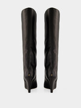 Jimmy Choo Black Blake 85 Smooth Leather Heeled Boots