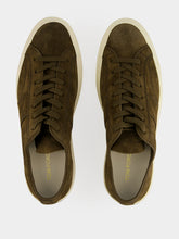 Tom Ford Khaki and Cream Suede Lace-Up Sneakers