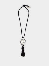 Julietta Black Nautilus Shell Tassel Necklace