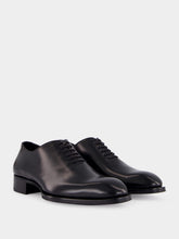 Tom Ford Black Burnished Leather Elkan Lace Up
