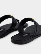 Tom Ford Black Smooth Leather Sandals