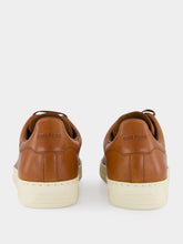 Tom Ford Cuoio Brown and Cream Lace-Up Low Sneakers