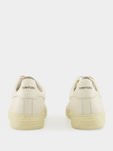 Tom Ford Cream Warwick Grain Leather Sneakers