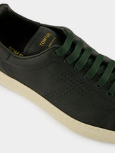 Tom Ford Pine Green Warwick Leather Sneakers