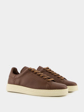 Tom Ford Brown Soft Grain Leather Warwick Sneaker