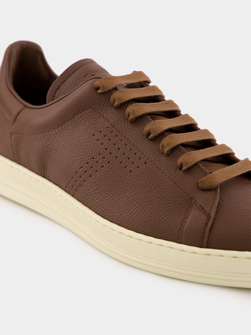 Brown Soft Grain Leather Warwick Sneaker