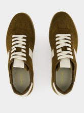 Tom Ford Walnut Brown Suede Low-Top Sneakers