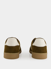 Tom Ford Walnut Brown Suede Low-Top Sneakers