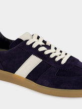 Tom Ford Deep Navy Suede Low-Top Sneakers