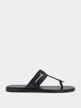 Tom Ford Black T-Sandal Smooth Leather