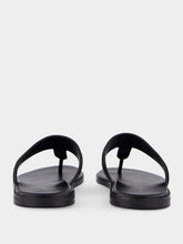 Tom Ford Black T-Sandal Smooth Leather