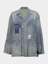Maison Mihara Yasuhiro Indigo Blue Stripe Denim Chore Jacket