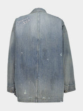 Maison Mihara Yasuhiro Indigo Blue Stripe Denim Chore Jacket