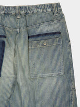 Maison Mihara Yasuhiro Indigo Blue Stripe Denim Bush Pants