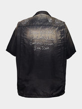 Maison Mihara Yasuhiro Black Sun Faded Satin Shirt