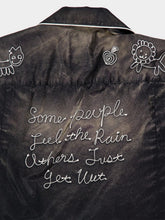 Maison Mihara Yasuhiro Black Sun Faded Satin Shirt