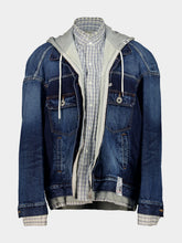 Maison Mihara Yasuhiro Indigo Triple Layered Denim Jacket