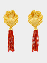 Julietta Aria Gold and Red Carnelian Earrings