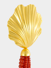 Julietta Aria Gold and Red Carnelian Earrings