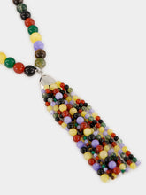 Julietta Multicolour Delfina Agate Tassel Necklace