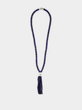Julietta Navy Delfina Lapis Lazuli Tassel Necklace