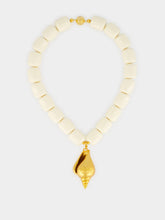 Julietta Ivory Ponza Shell Pendant Necklace