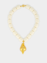 Julietta Ivory Ponza Shell Pendant Necklace