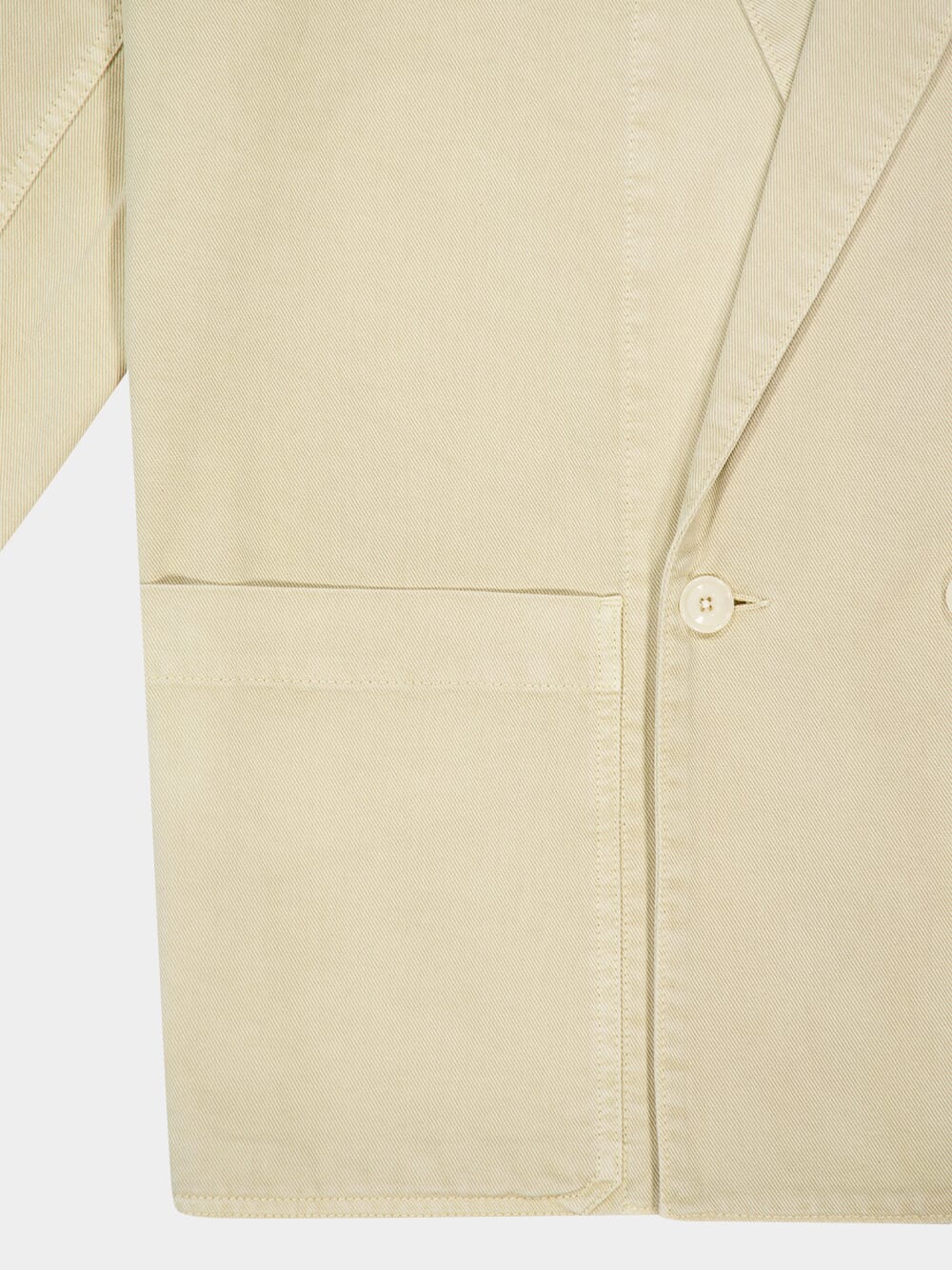 Cream Workwear Denim Blazer