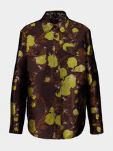 La DoubleJ Devon Brown Floral Silk Jacquard Jacket