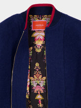 La DoubleJ Solid Blue Double Coat Baker Street Wool Jacket