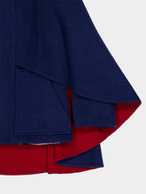 La DoubleJ Solid Blue Double Coat Baker Street Wool Jacket