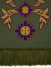 Paula Jade Duffel Bag Jacquard Sweater with Fringes