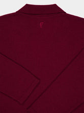 Paula Jane Cabernet Knitted V-Neck Top
