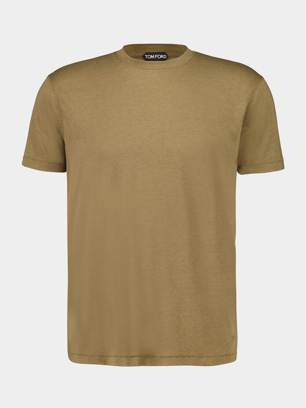 Khaki Brown Crewneck T-Shirt