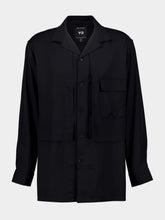 Y-3 Black Rayon Twill Shirt